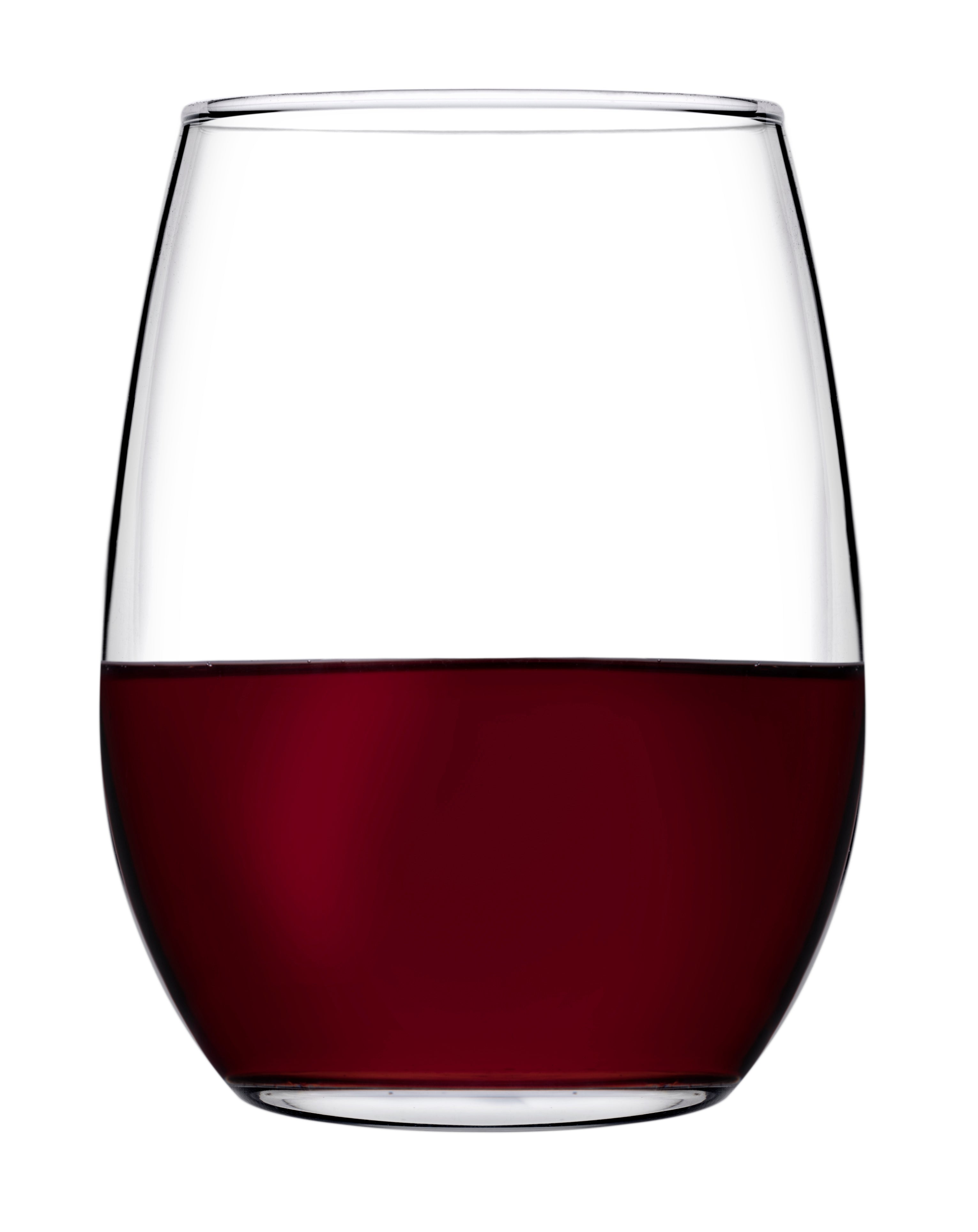 PASABAHCE Amber Stemless Red Wine Glass, 19.25oz
