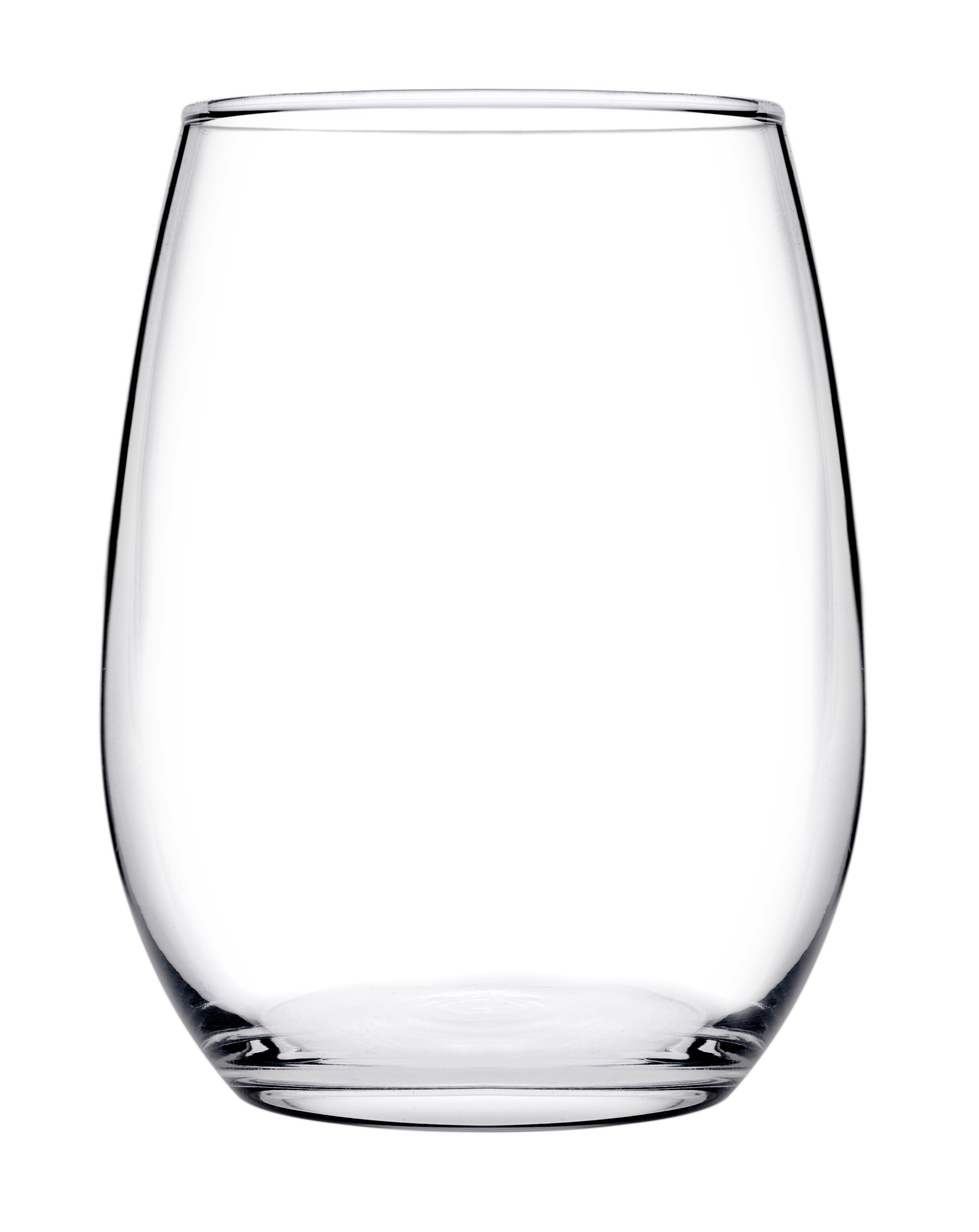 PASABAHCE Amber Stemless Red Wine Glass, 19.25oz
