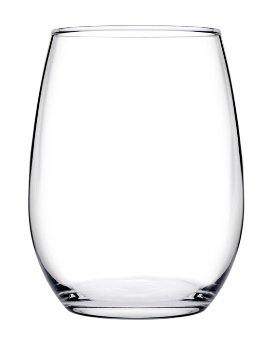 PASABAHCE Amber Stemless Red Wine Glass, 19.25oz