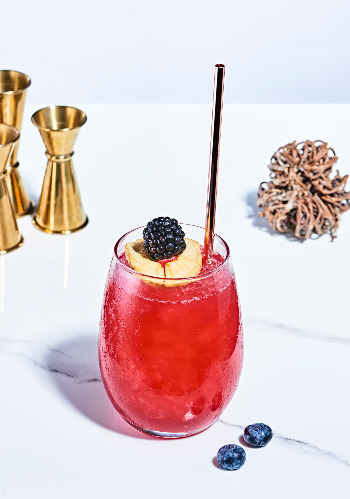 PASABAHCE Amber Stemless Red Wine Glass, 19.25oz