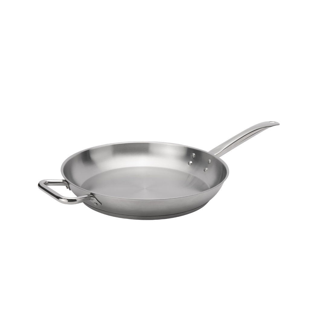 Elements Stainless Steel Fry Pan with Helper Handle, 12.5