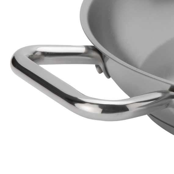 Elements Stainless Steel Fry Pan with Helper Handle, 12.5"