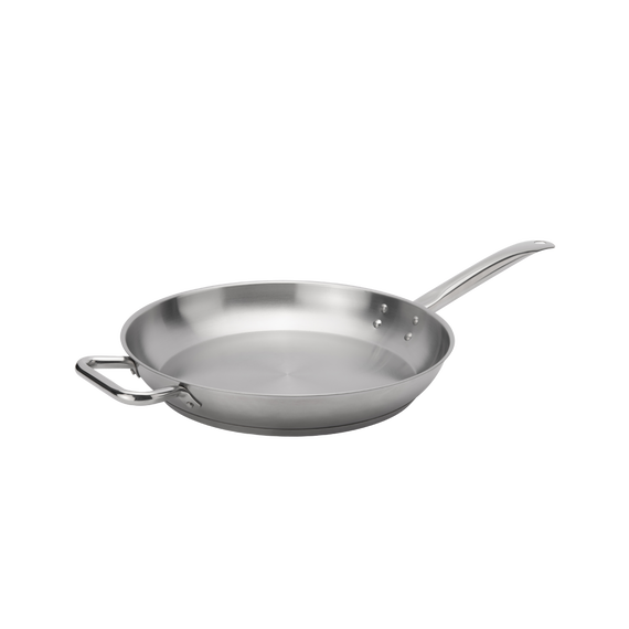 Elements Stainless Steel Fry Pan with Helper Handle, 12.5"