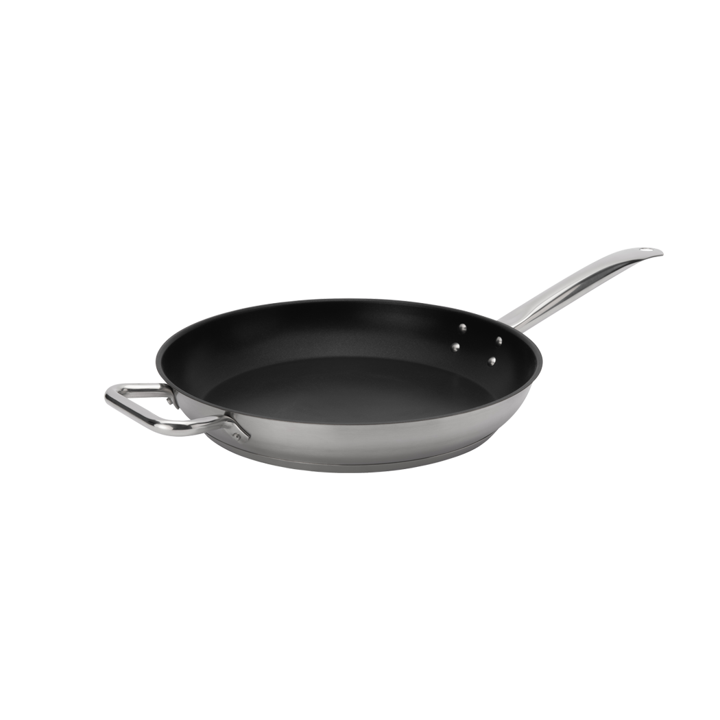 Elements Stainless Steel Fry Pan with Helper Handle, Teflon Select, Non-Stick, 12.5
