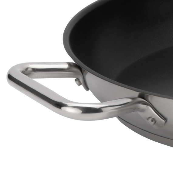 Elements Stainless Steel Fry Pan with Helper Handle, Teflon Select, Non-Stick, 14"