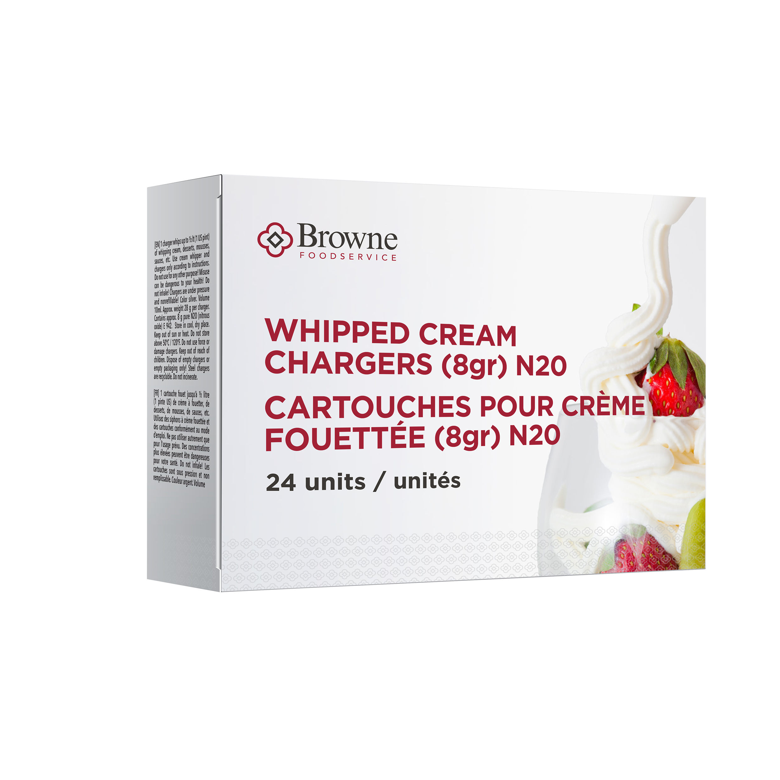 Browne Cream Whipper Chargers - Box of 24