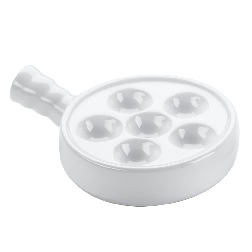 Escargot Plate with Handle