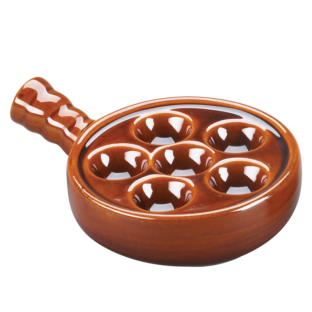 Escargot Plate with Handle