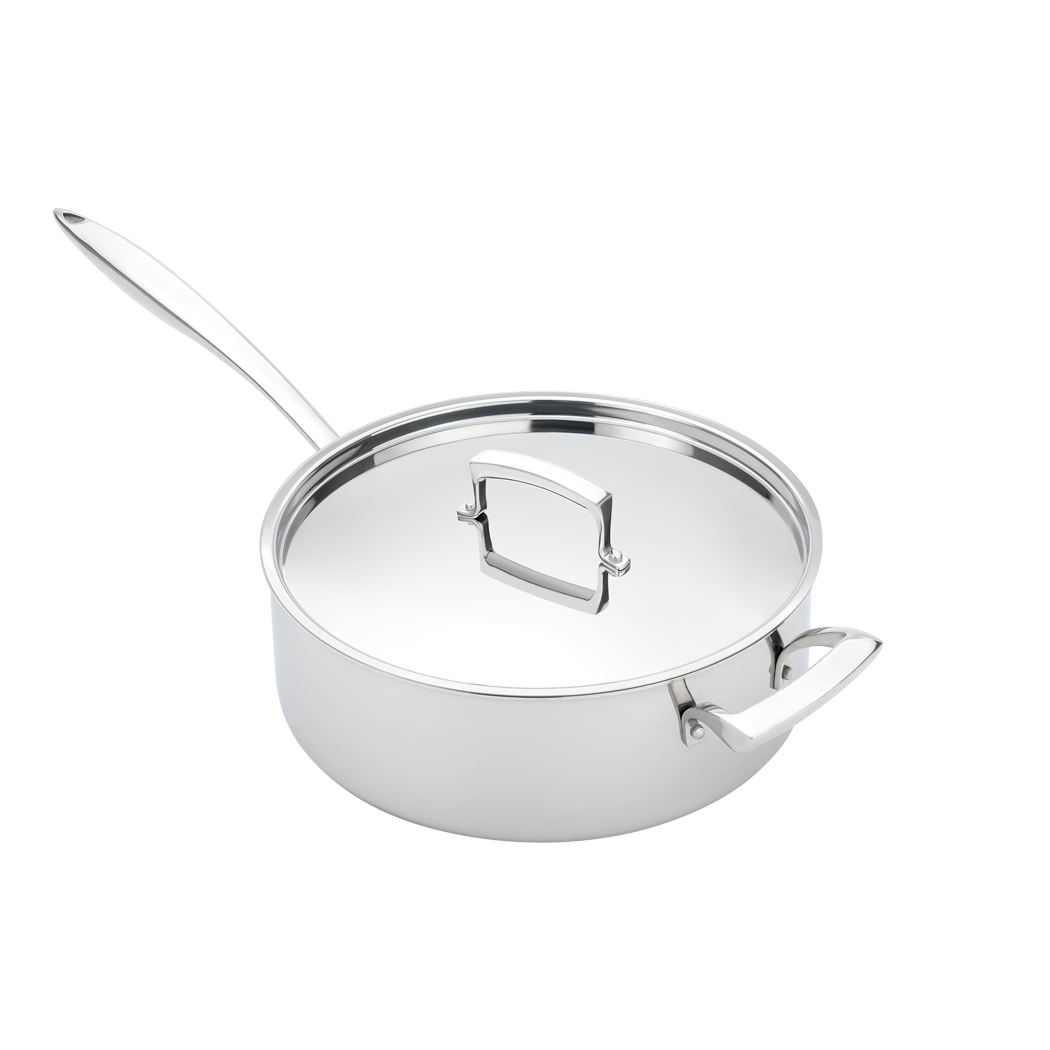 Tri-Ply Sauce Pan with Helper Handle