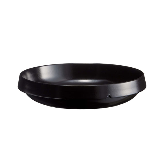 Emile Henry Welcome Round Dish 12.4" Coal Black