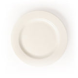 PALM Dinner Plate, 9" / 22.9cm, Wide Rim, Porcelain, White