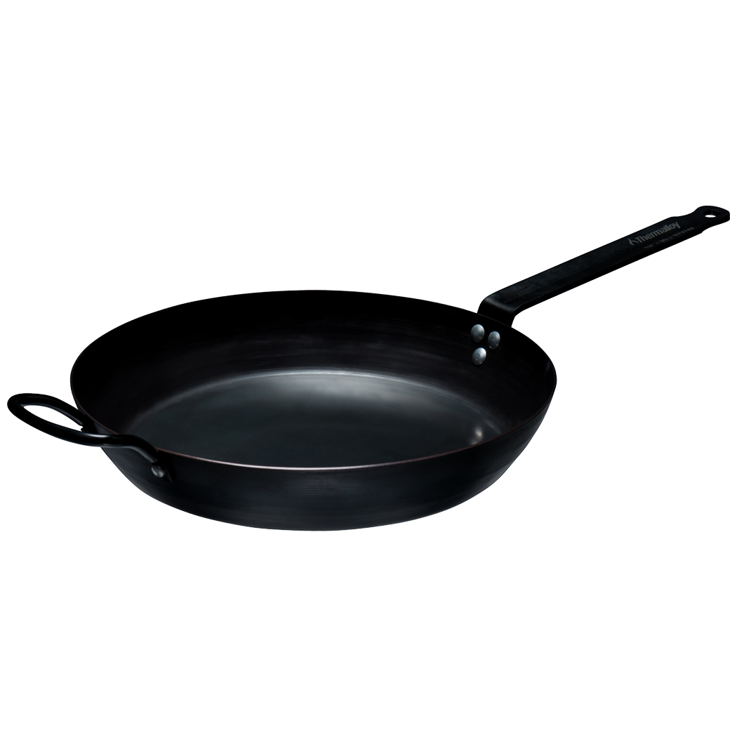 Carbon Steel Fry Pan with Helper Handle