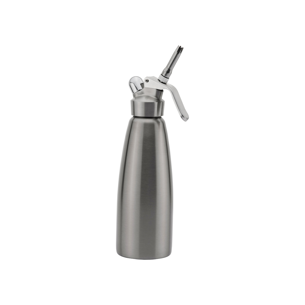 FineDine Professional Whipped-Cream Dispenser - Highly Durable Aluminum  Cream Whipper, 3 Various Stainless Culinary Decorating Nozzles and 1 Brush  