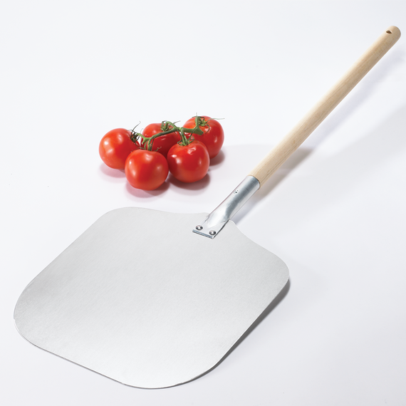 Choice 18 x 18 Wooden Tapered Pizza Peel with 24 Handle