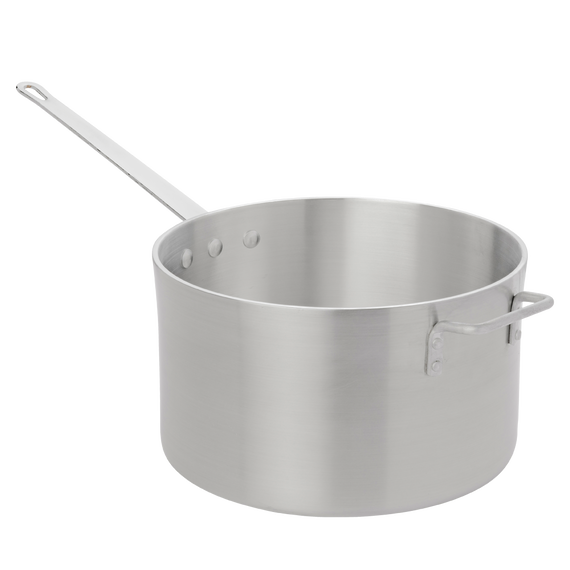 Heavy Weight Straight-Sided Sauce Pan with Helper Handle