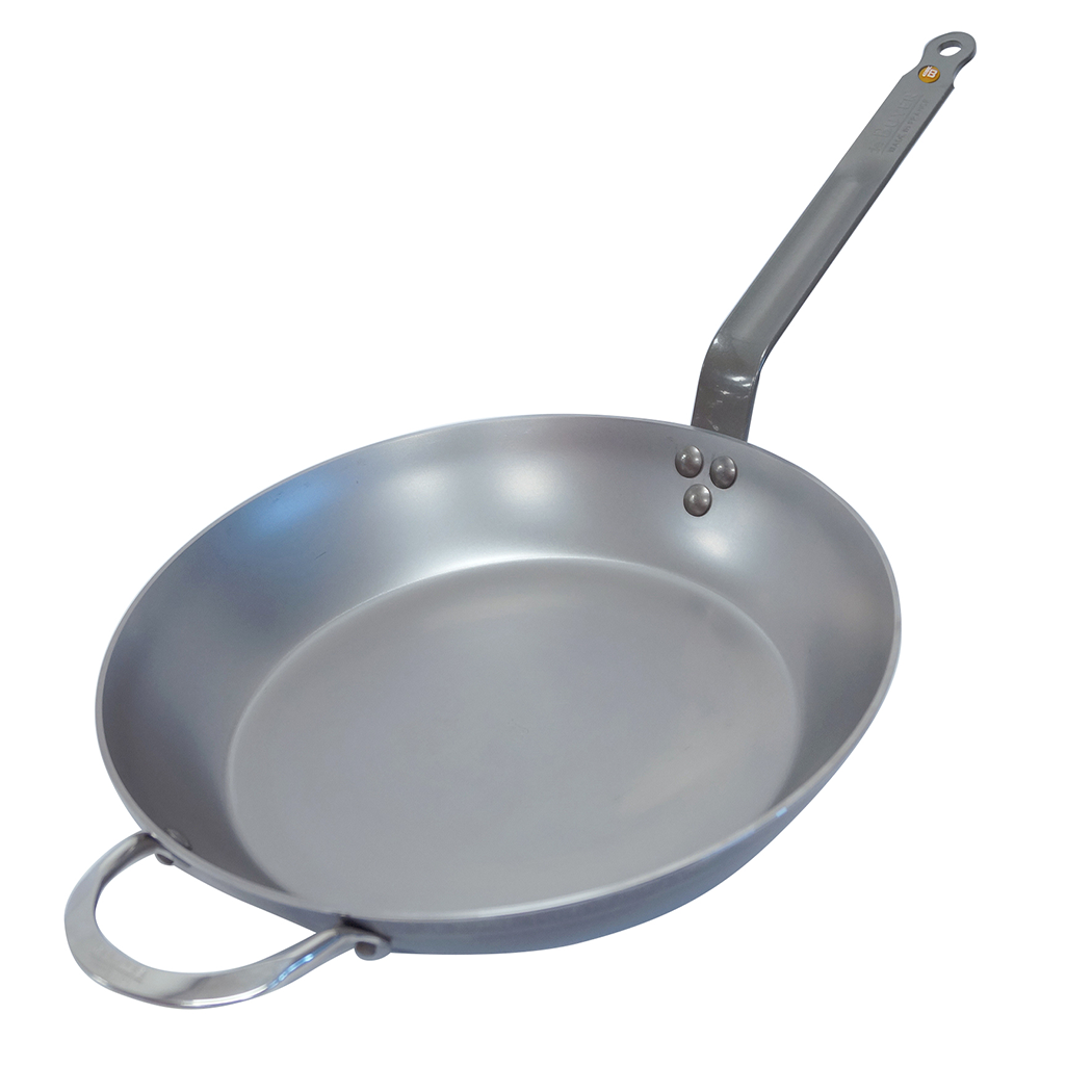 Mineral B Element Round Frypan with Helper Handle