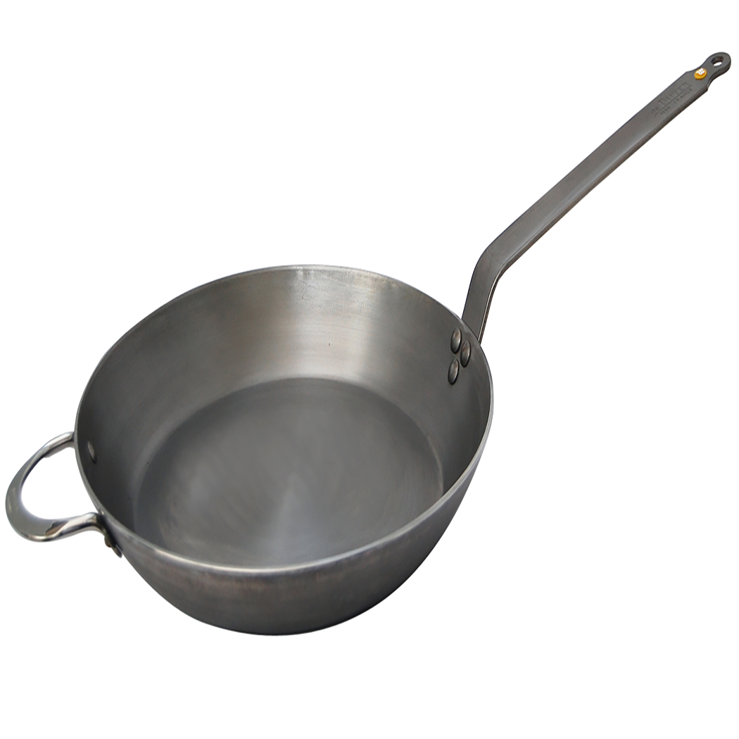 Mineral B Element Round Frypan with Helper Handle