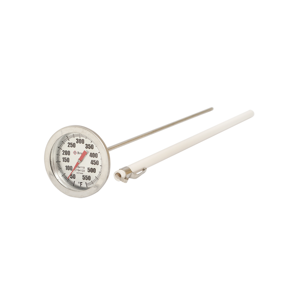 Candy Deep Fry Thermometer with Pot Clip Stainless Steel Stem Cooking  Thermometer for BBQ Grilling Supplies