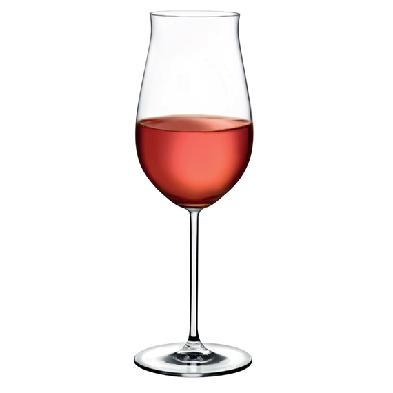 Vintage Rose Wine Glass